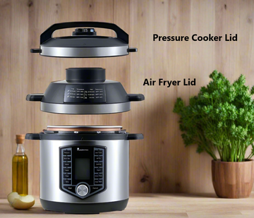 MasterPro Kitchen 2 in 1 Air Fryer & Pressure Cooker, 12 Function with Delivery & Recipe Book!