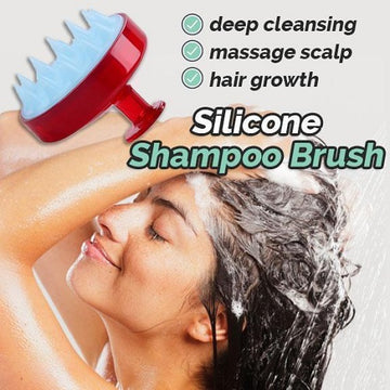 Glamza Silicone Scalp Massaging Shampoo Brush