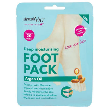 Derma V10 Deep Moisturising Foot Pack - Argan Oil