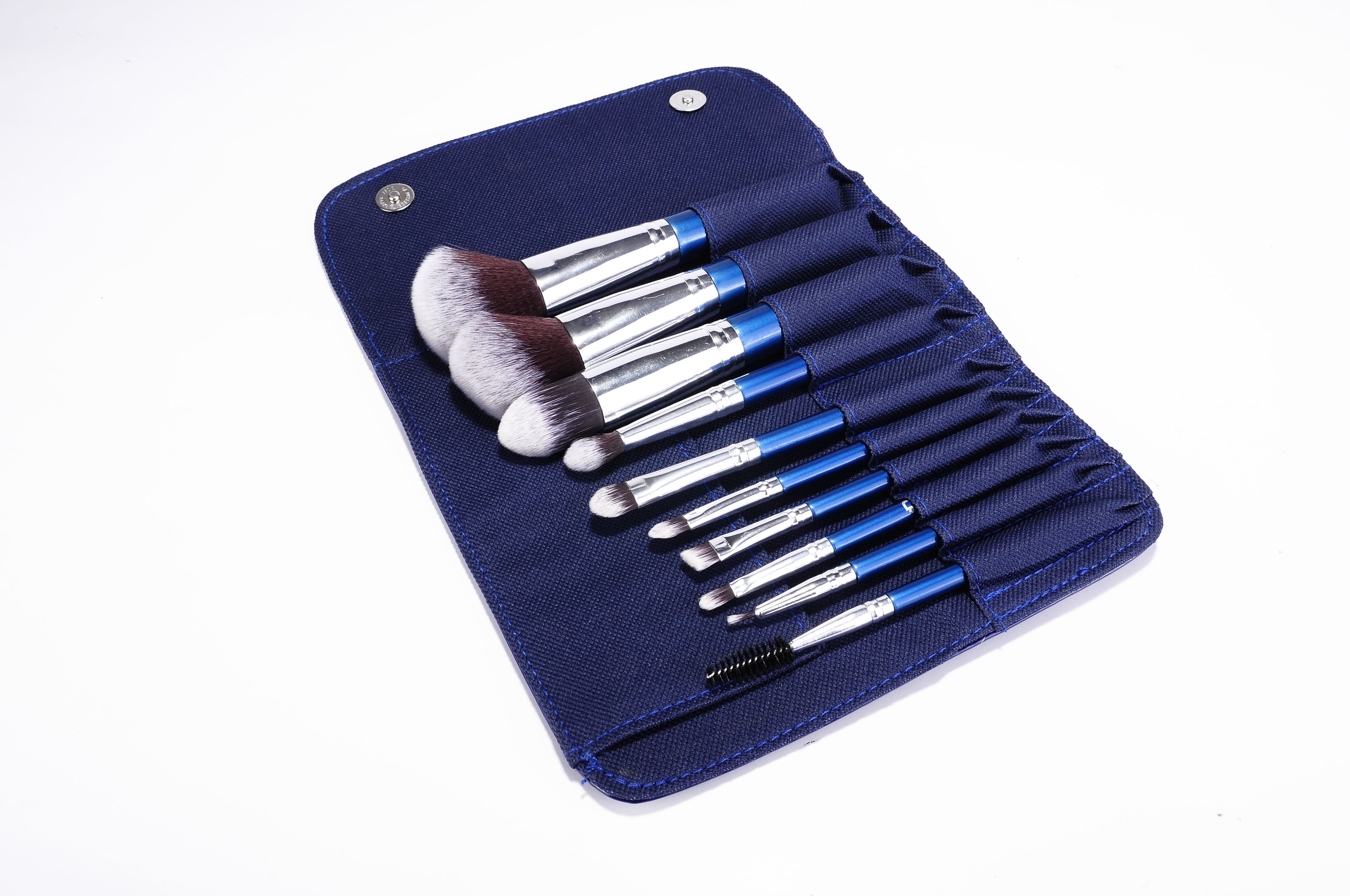10pc IB Professional Brush Set With Blue Carry Case