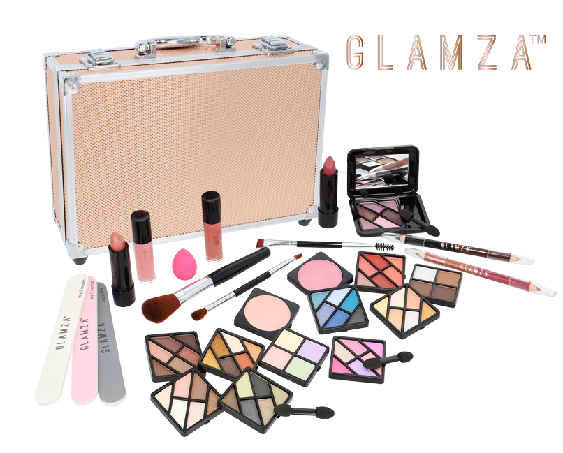 Glamza 84 Piece 'Hot to Handle' Vegan Vanity Case