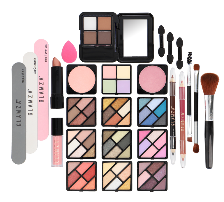 Glamza 84 Piece 'Hot to Handle' Vegan Vanity Case
