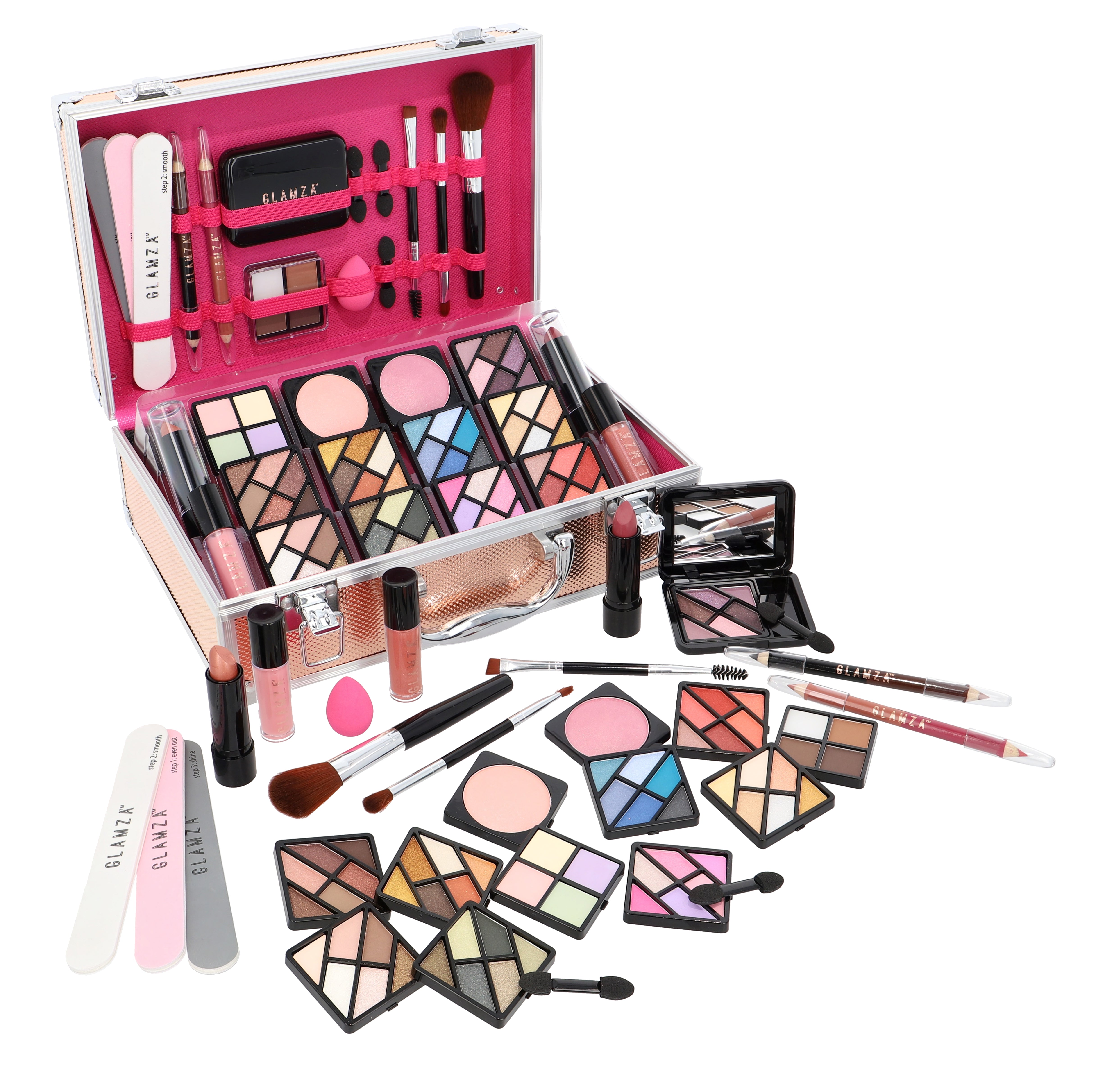 Glamza 84 Piece 'Hot to Handle' Vegan Vanity Case