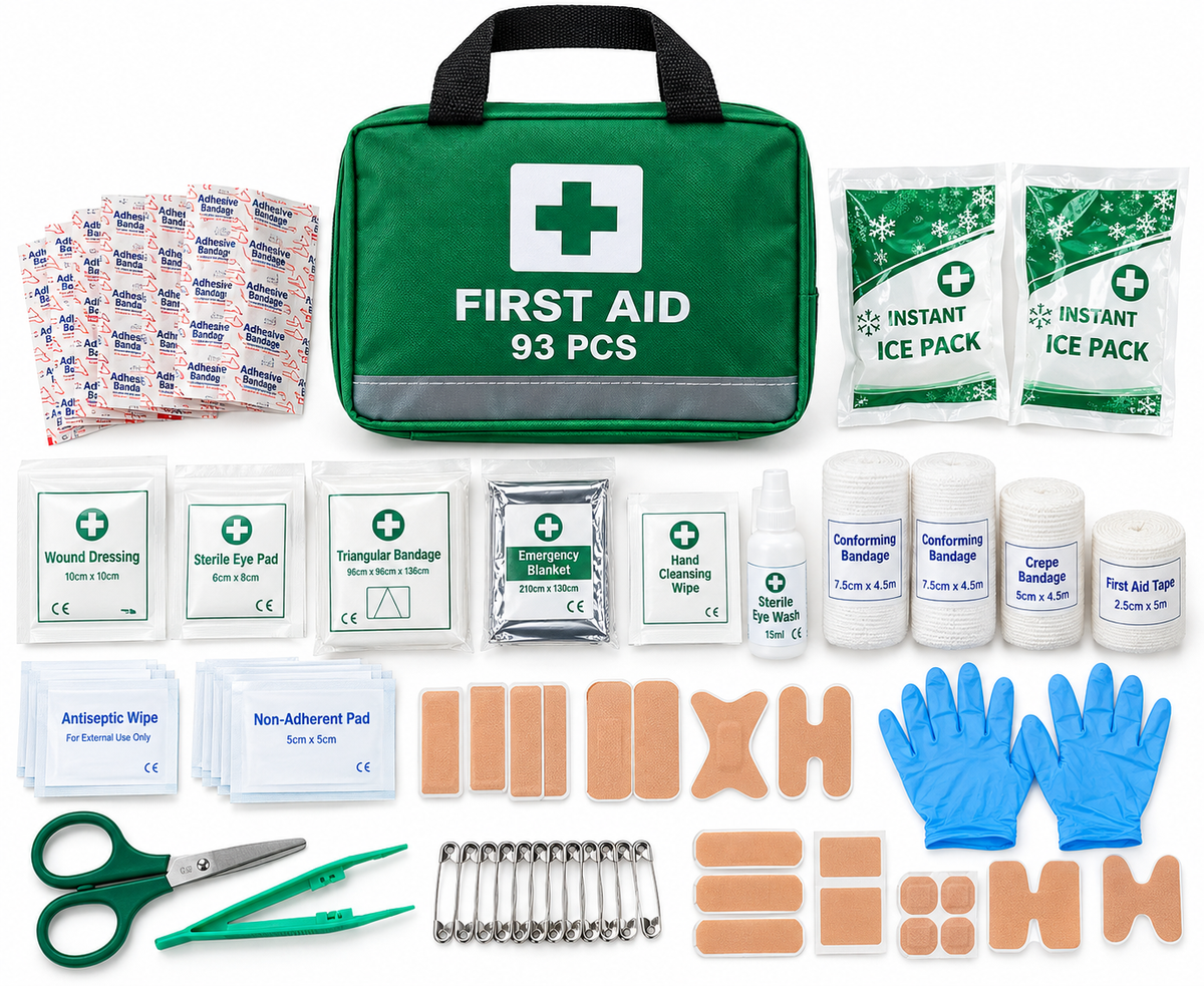 Generise 93pc First Aid Kit - Green