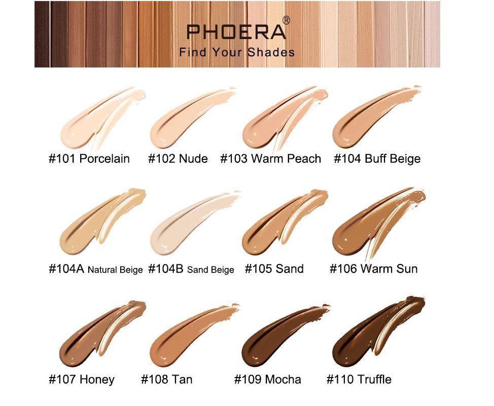 Phoera Liquid Foundation Tube Packaging