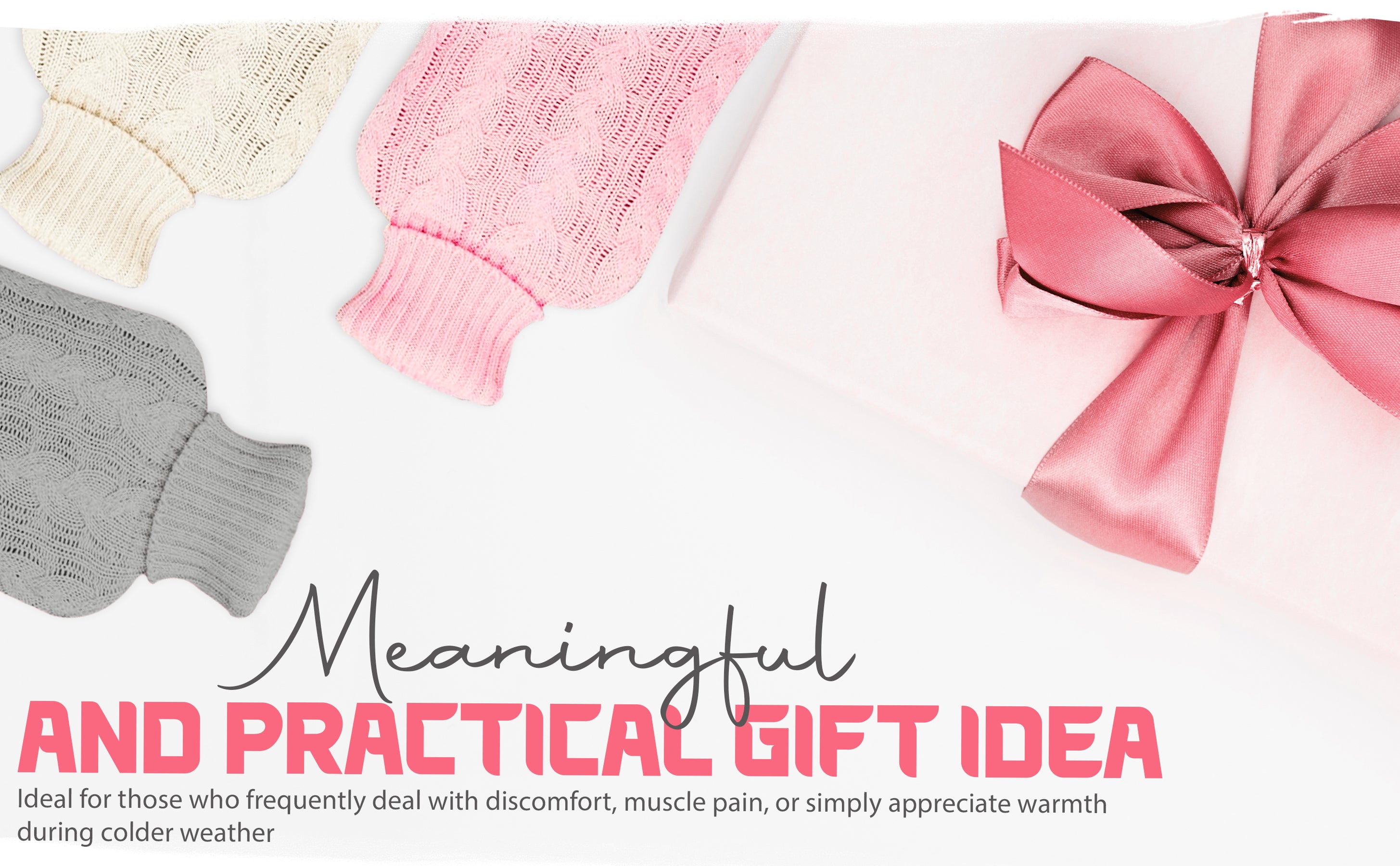 Generise 2-Litre Knitted Hot Water Bottle – Cosy, Stylish & Energy-Saving - RANDOM COLOUR