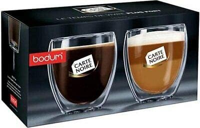 Bodum Carte Noire 2 Pcs 80ml Glass Cup Set