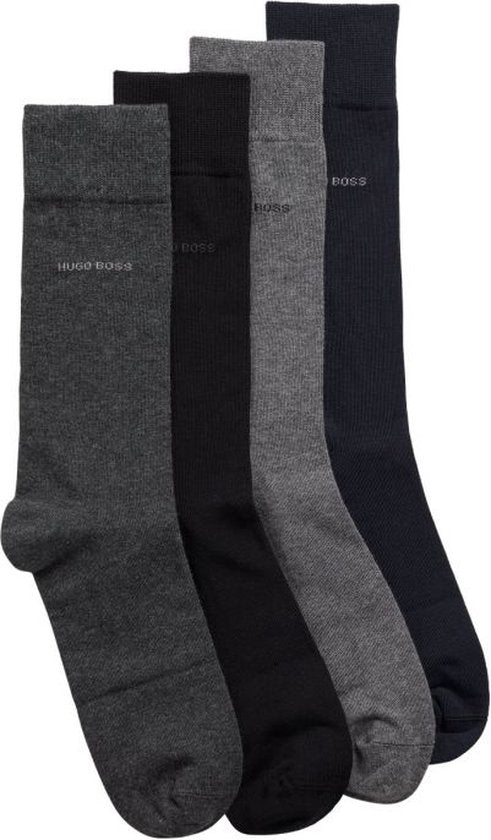 Hugo Boss Gift Set Gift Box 4 Pairs Mens Socks - UK 6-11, US 7-13, EU 40-46