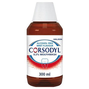 Corsodyl Mouthwash - Alcohol Free Mint Flavour 300ml