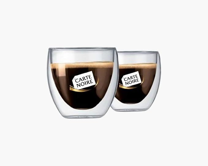 Bodum Carte Noire 2 Pcs 350ml Glass Cup Set