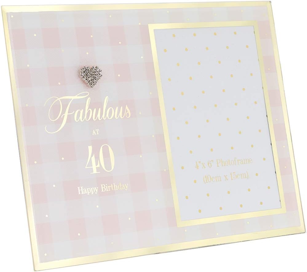 Glass Photo Frame - Fabulous at 40 LP42841
