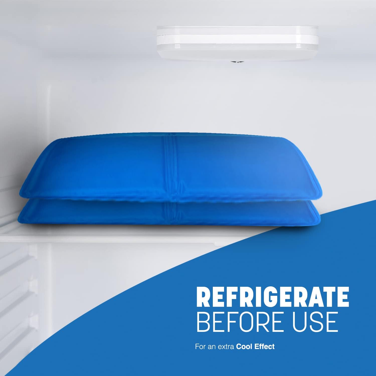Generise Cooling Gel Pillow - 50cm x 40cm- Blue