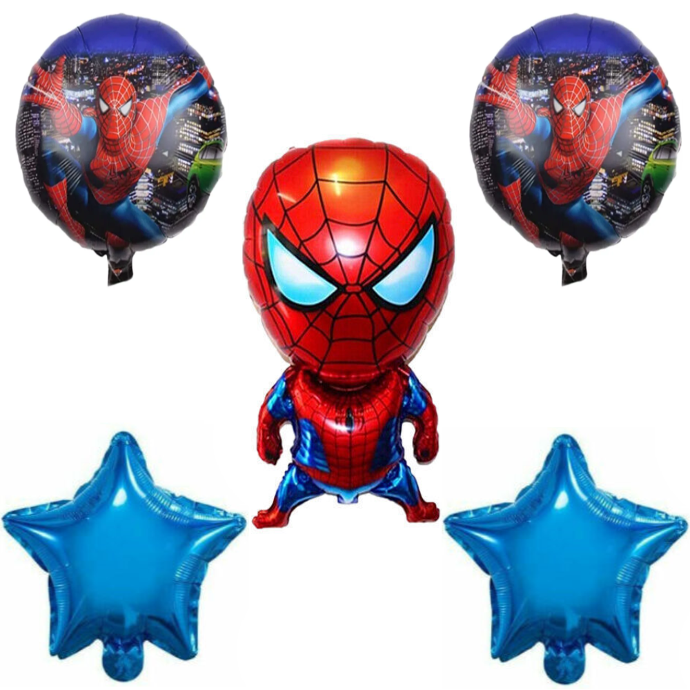 5 Piece Happy Birthday Cartoon Character Balloons – Large, Vibrant & Fun