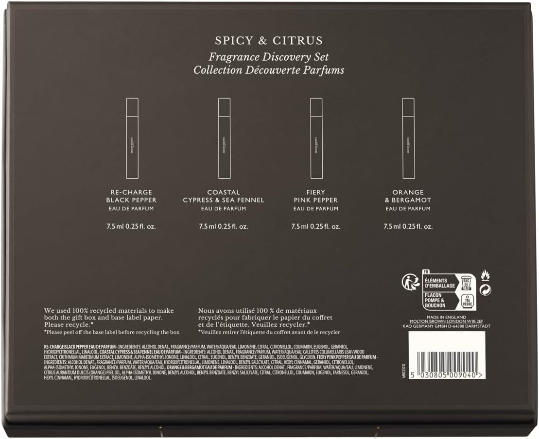 Molton Brown Spicy and Citrus Fragrance - 4pc Discovery Set