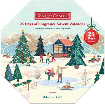 Yankee Candle Apres Ski 24 T-Light Advent Calendar Wreath