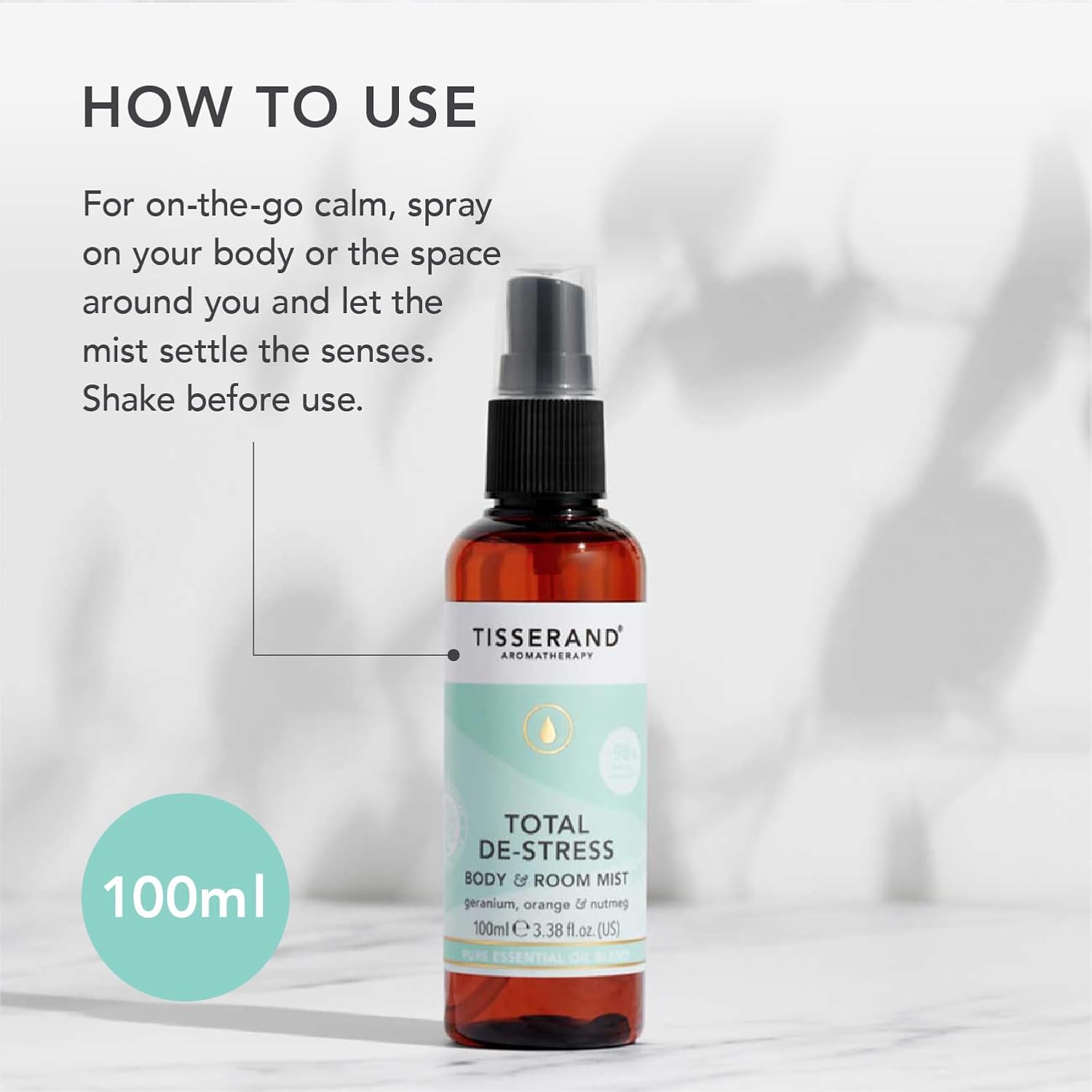 Tisserand Total De- Stress Body and Room Mist 100ml