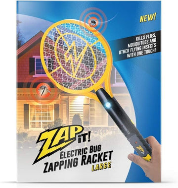 Zap It! Electric Bug Zapping Racket - Large (8.3 INCH DIAMETER: 19 INCH LENGTH)