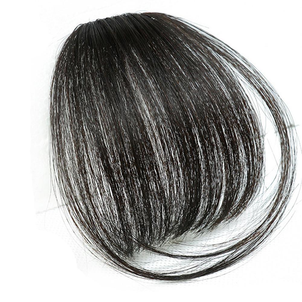Glamza Clip In Hair Bangs With & Without Sideburns - Thinner Hair