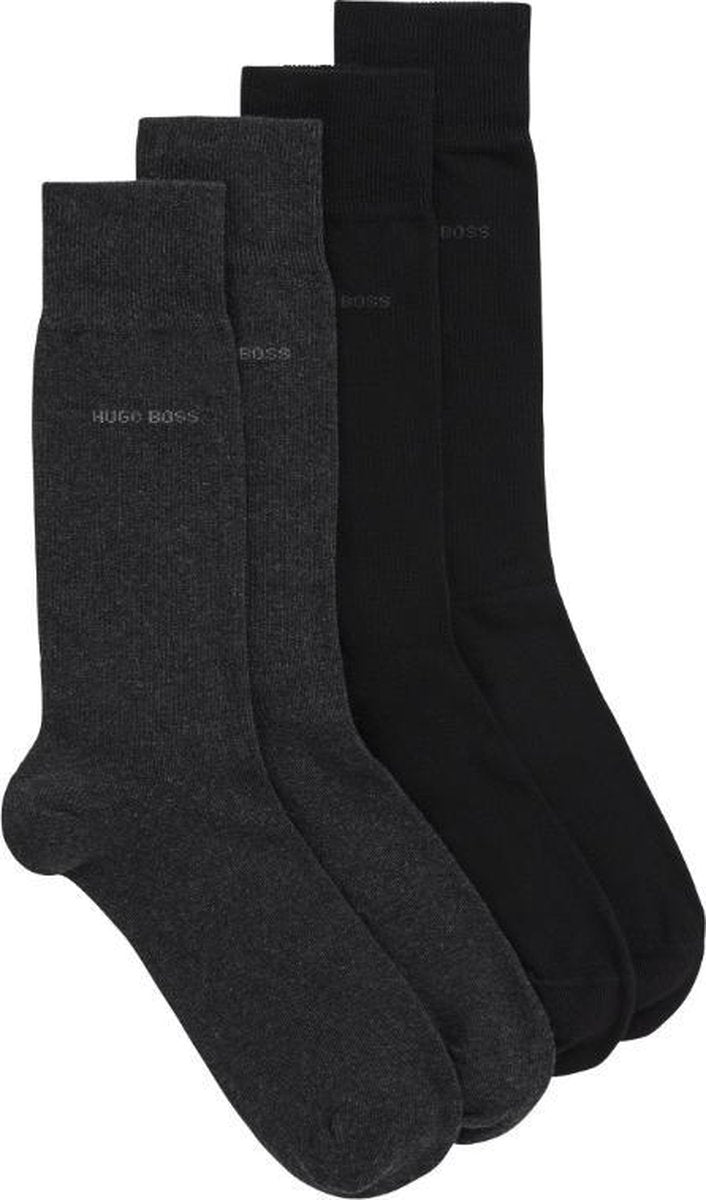 Hugo Boss Gift Set - 2 Pairs Mens Socks with Thermal Mug (UK Size 6-11)