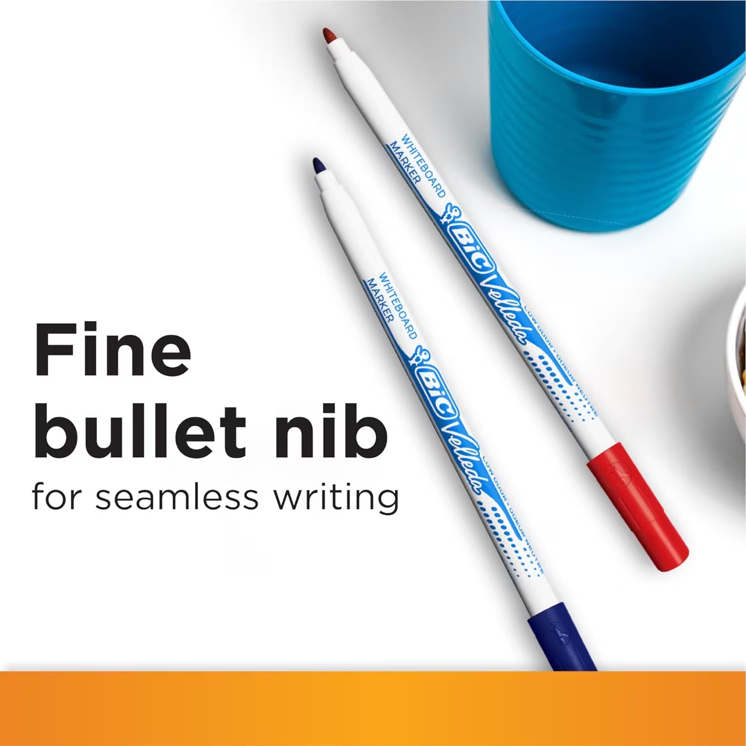 BIC Velleda 1721 Whiteboard Pens - Assorted Colours, Pack of 4+1