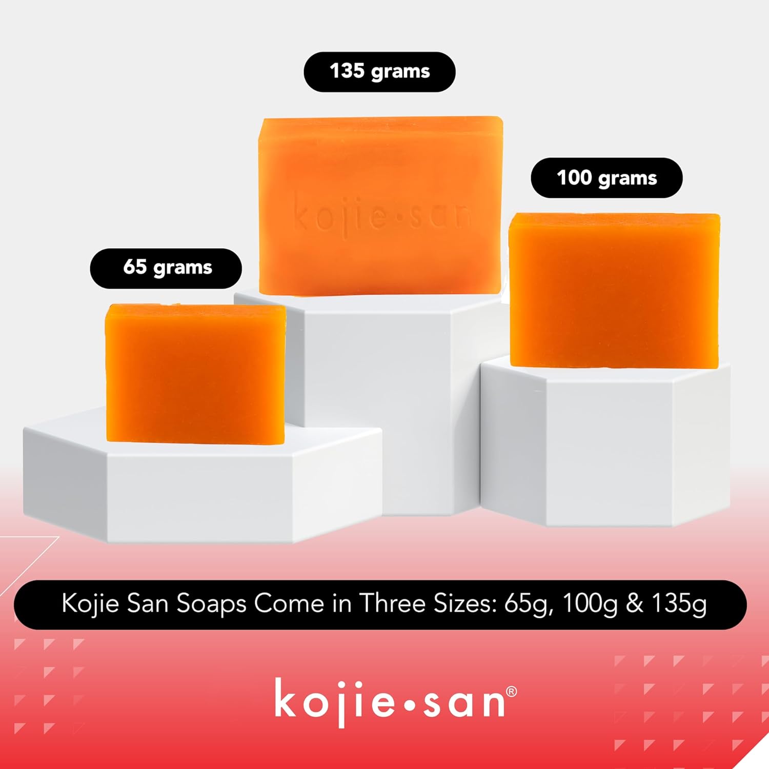 x500 Kojie San Skin Lightening Soap 65g 3 Pack
