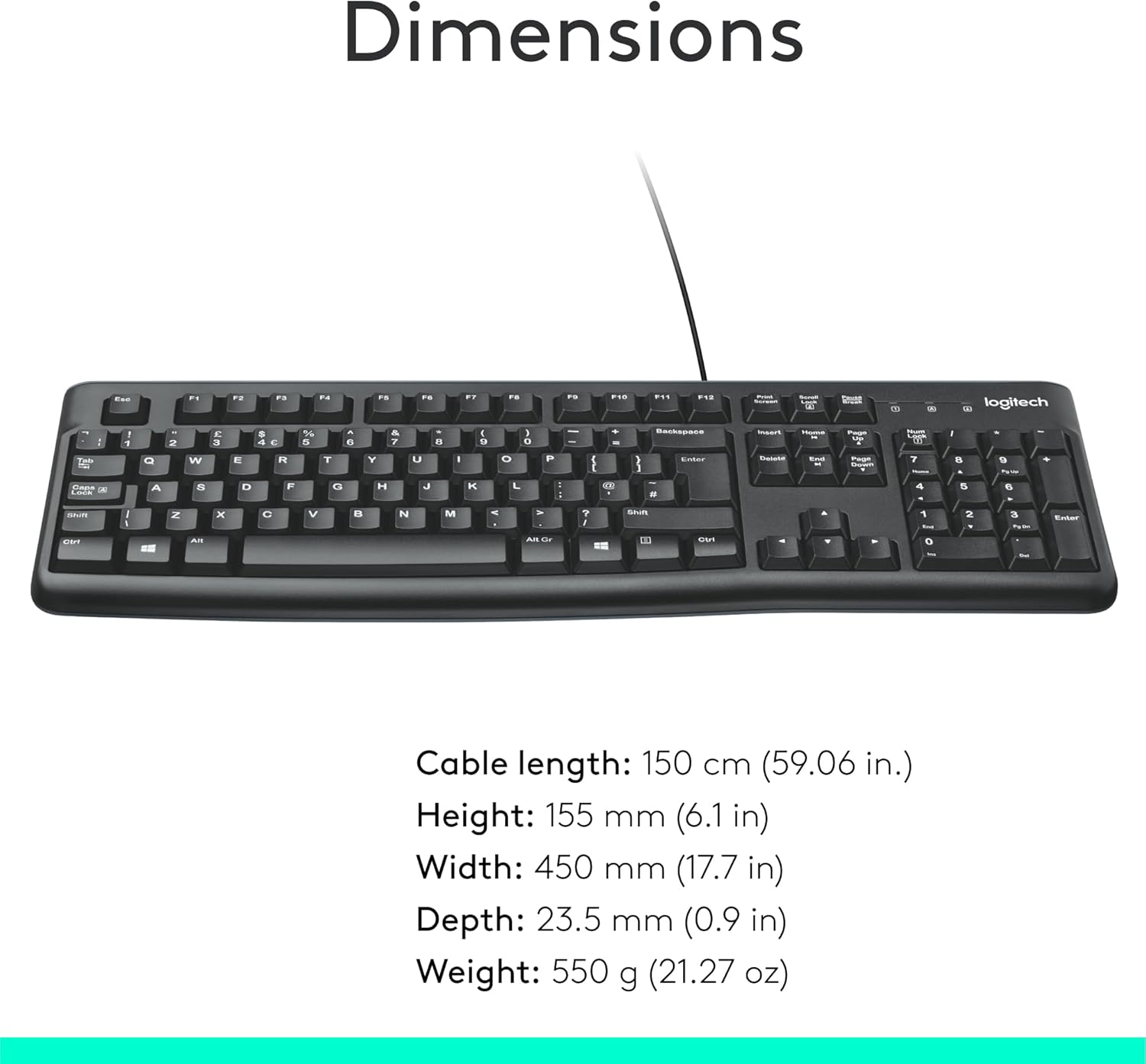 Logitech K120 Wired Keyboard