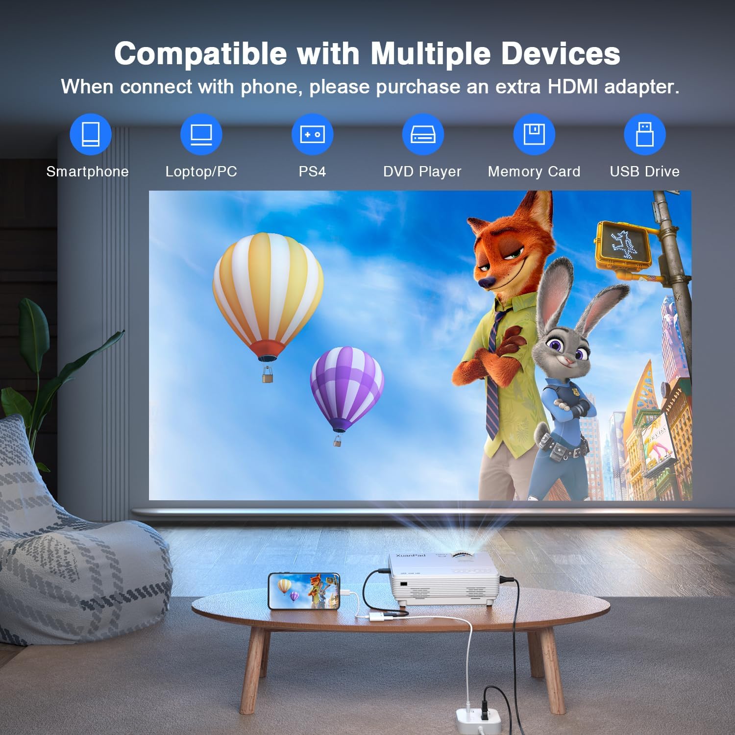 XuanPad Mini Projector