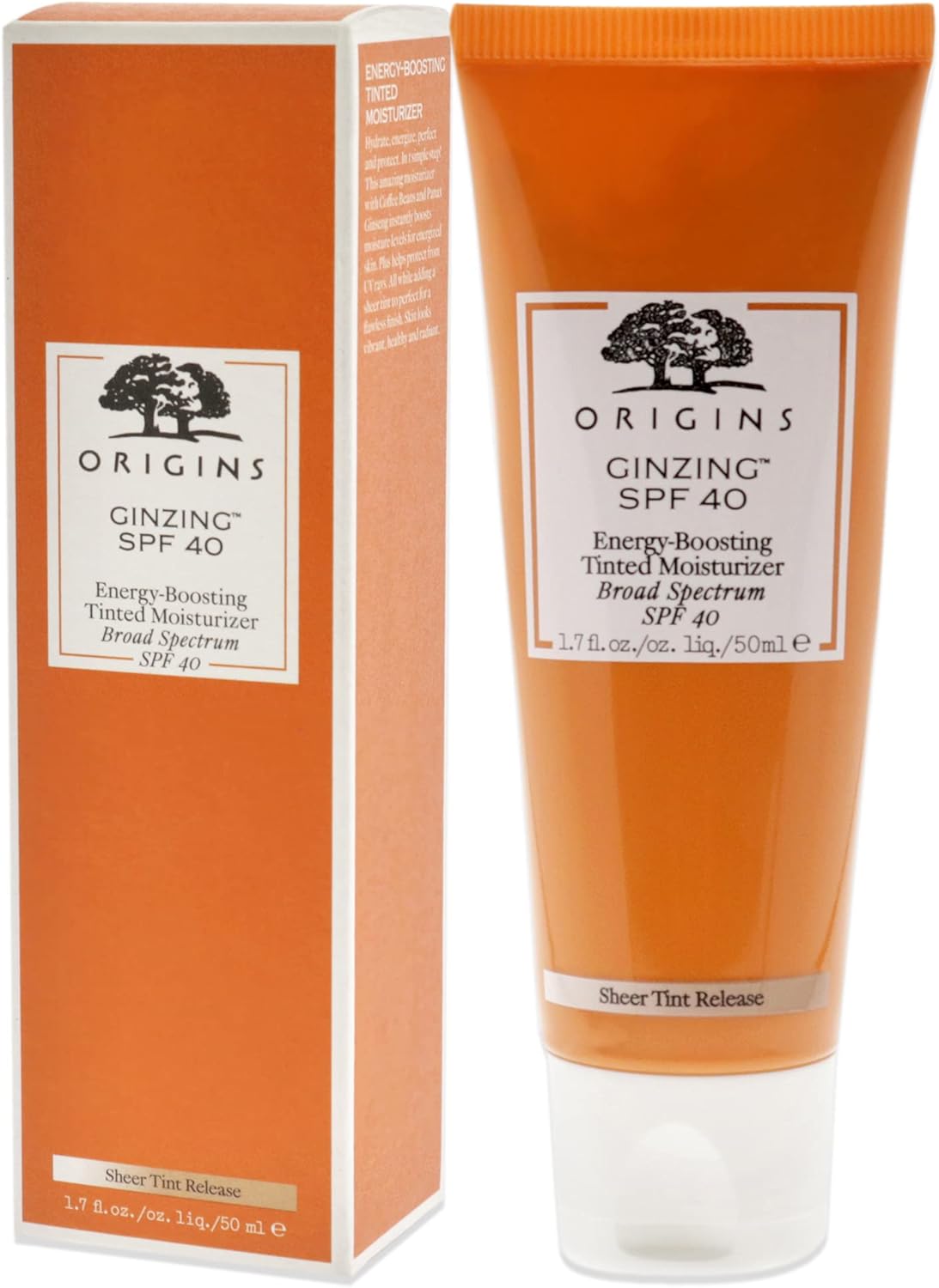 Origins Ginzing Energy Boosting Tinted Moisturiser SPF40 50ml
