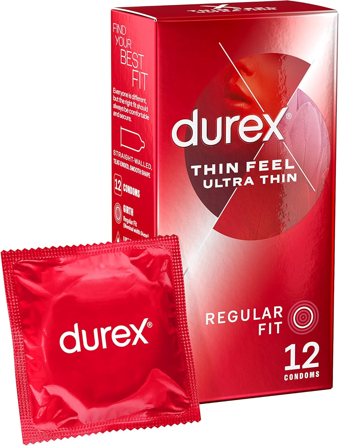 Durex Thin Feel Ultra Thin Condoms 12 pk Amazon ASIN B08419NFQ4