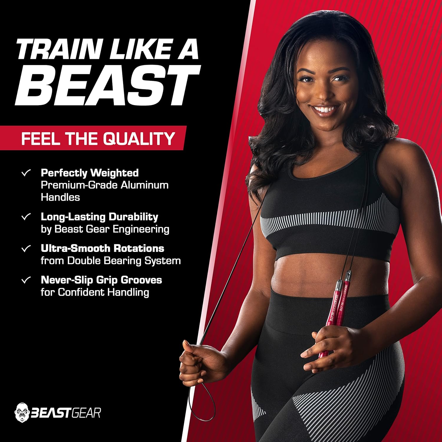 Beast Gear Adjustable Aluminium Speed Jump Rope
