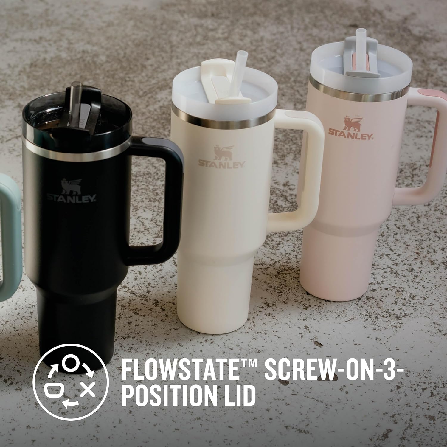 Stanley Quencher® H2.0 FlowState™ Tumbler 1.2L – Recycled Stainless Steel - Multiple Colours!