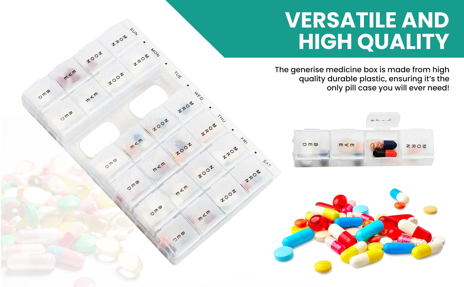 7 Day Pill Box & Supplement Organiser