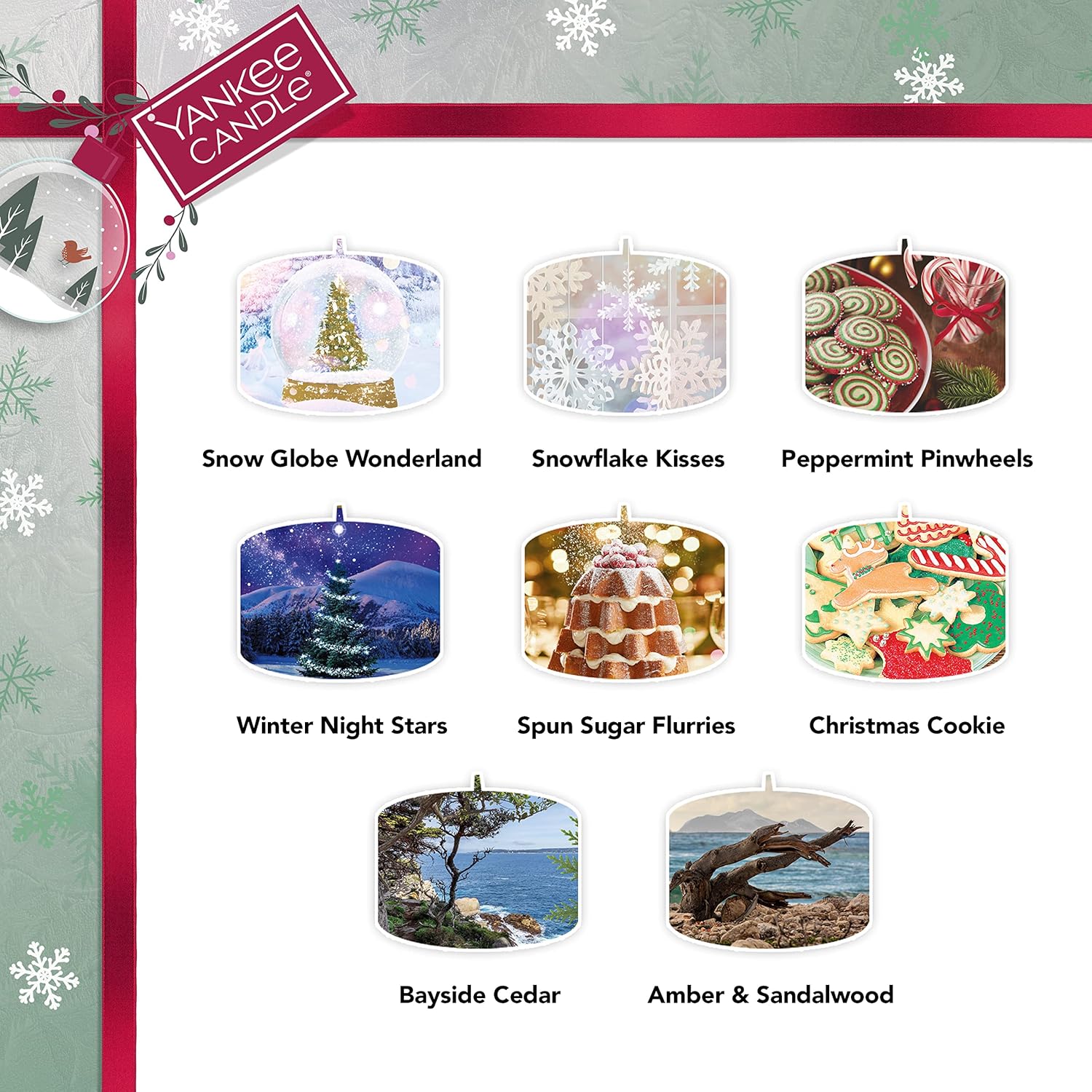 Yankee Candle Advent Calendar Wreath Gift Set with Tea Lights