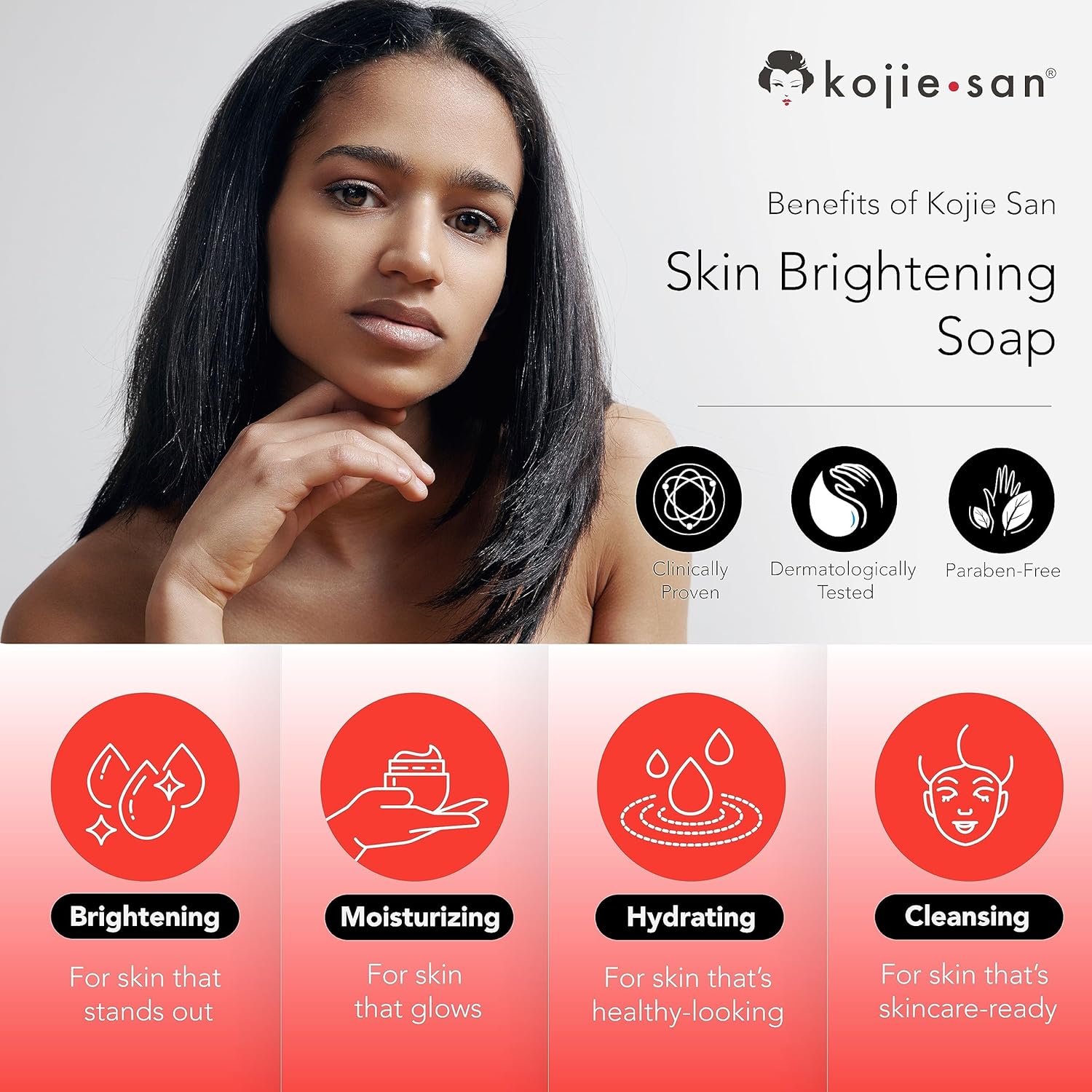 x500 Kojie San Skin Lightening Soap 65g 3 Pack