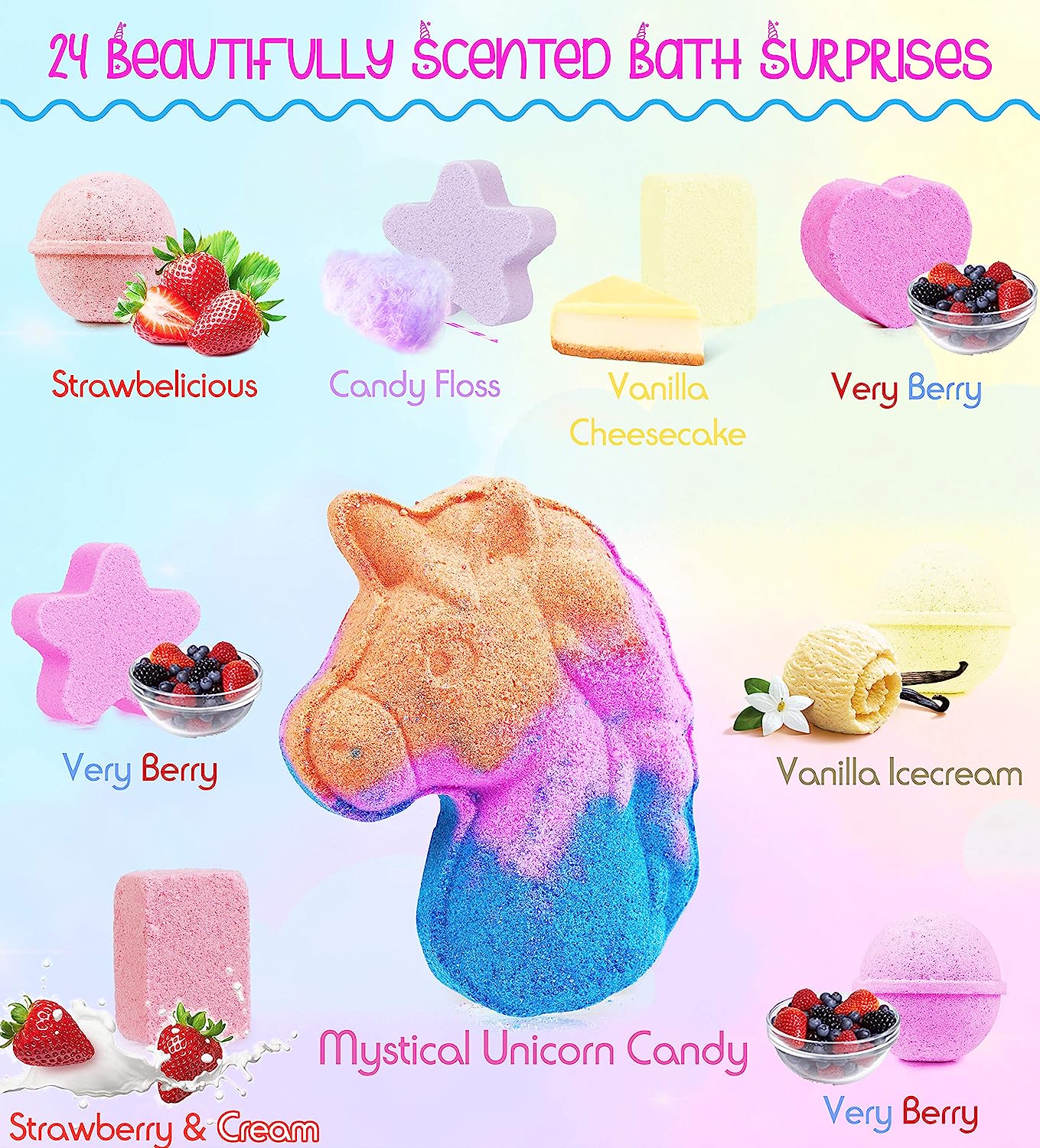 Unicorn Bath Surprise Advent Calendar