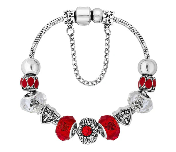 Diamond Style London - Ava Bracelet in Red (Item code: Avabrared)