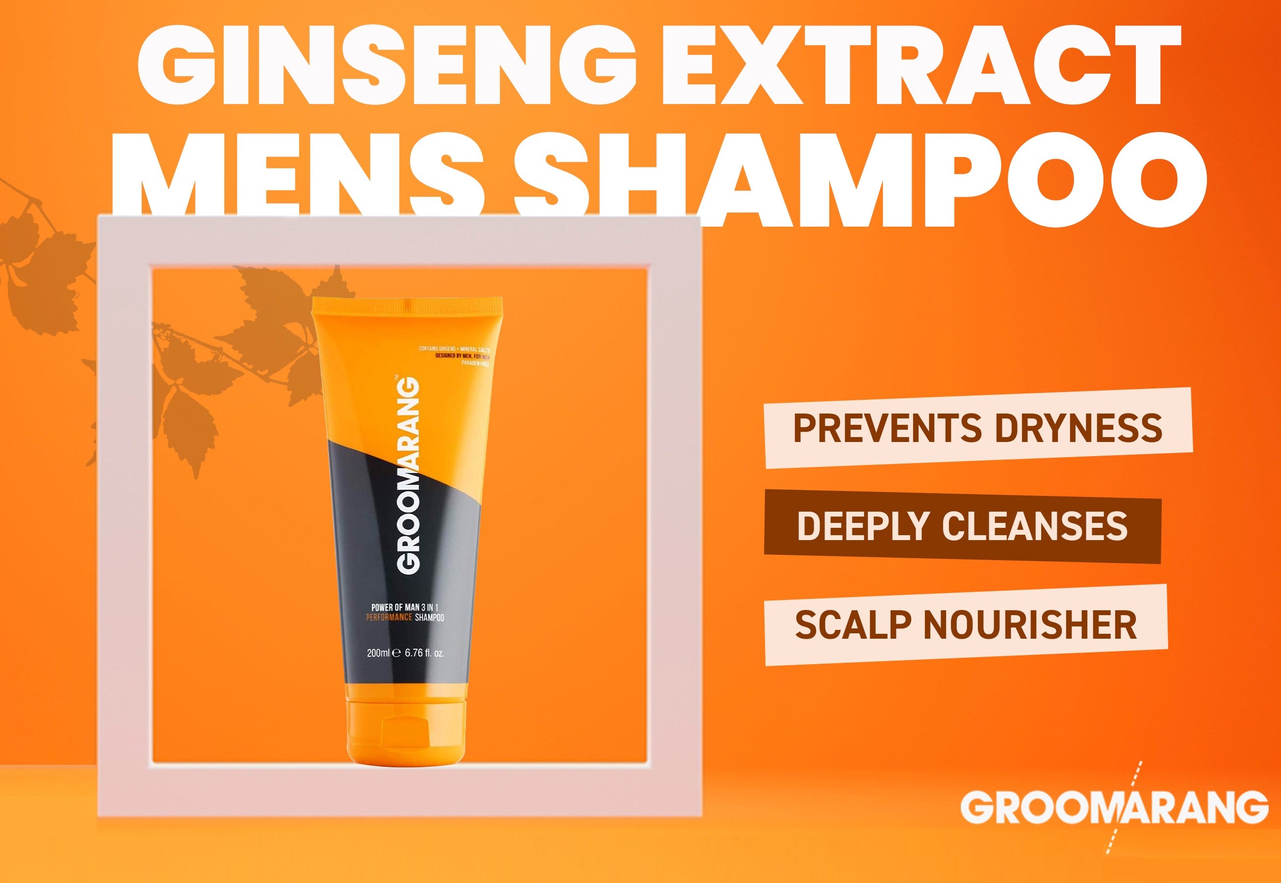 Groomarang Power of Man 3 in 1 'Performance' Shampoo 200ml