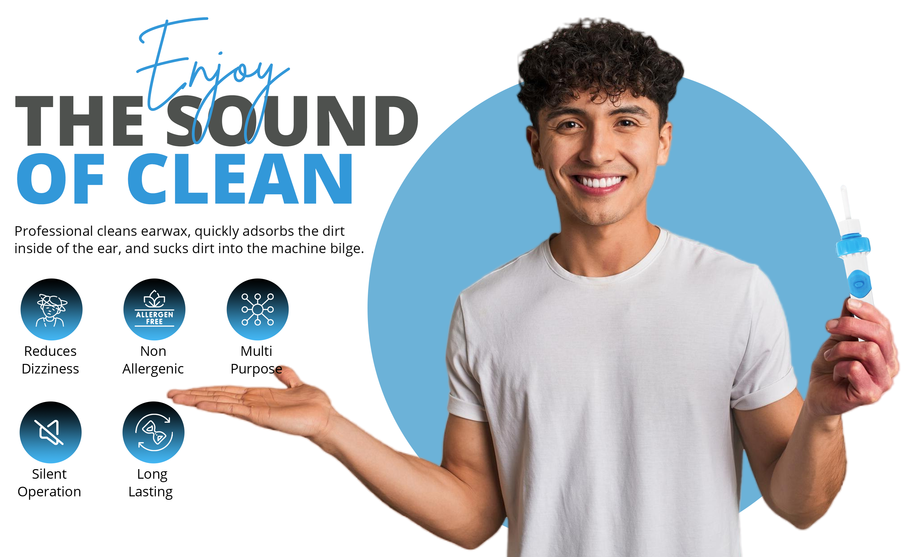 Glamza 'Power Vibe' Vacuum Ear Cleaner