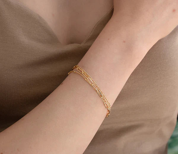 Diamond Style London - Chain Bracelet in gold plating (Item code: Chainbragold)