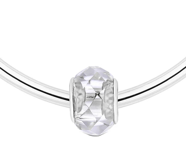Diamond Style London - Charm Bracelet on Solid Bangle (Item code: Charmbras)