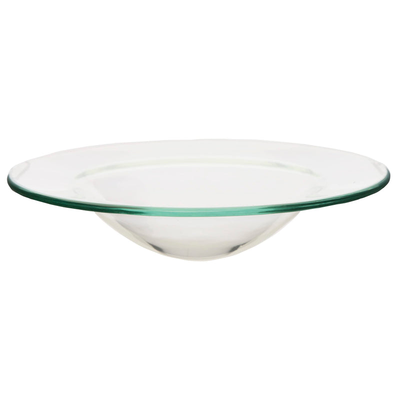 Puckator Glass Oil Burner Dish -Glass -Living Room Accessories - Wax Liquidizer - Oil Burners For Essential Oils - Wax Burners - Scents Melter - Wax Melt Holder - Room Fragrance - 1 Piece