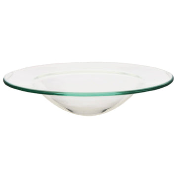 Puckator Glass Oil Burner Dish -Glass -Living Room Accessories - Wax Liquidizer - Oil Burners For Essential Oils - Wax Burners - Scents Melter - Wax Melt Holder - Room Fragrance - 1 Piece