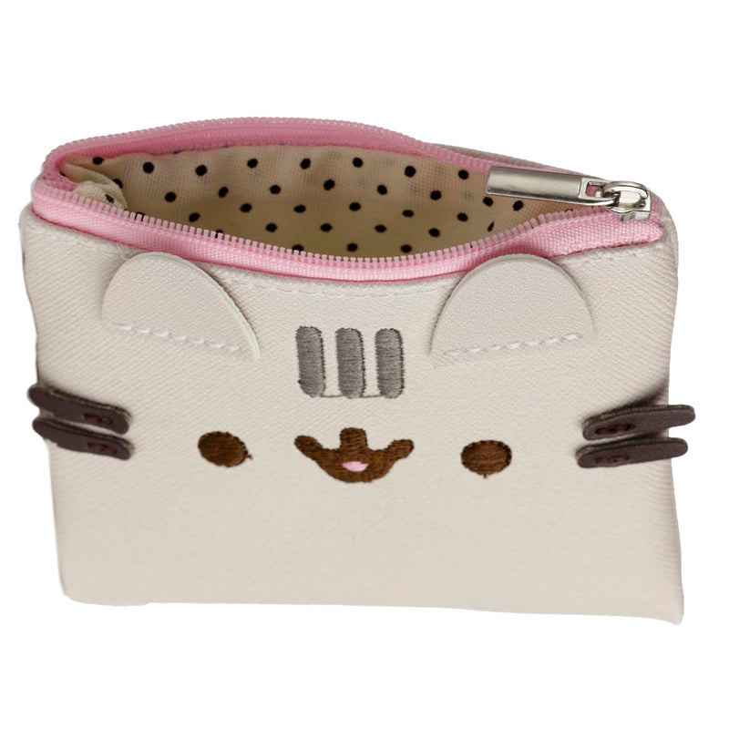 Puckator Pusheen The Cat Shaped Purse - Ladies Women's Womens Slim Purses Wallets Wallet for Women - Coin Pouch Purse Men - Card Holder with Zip - Small Cash Wallet Bag Bags UK