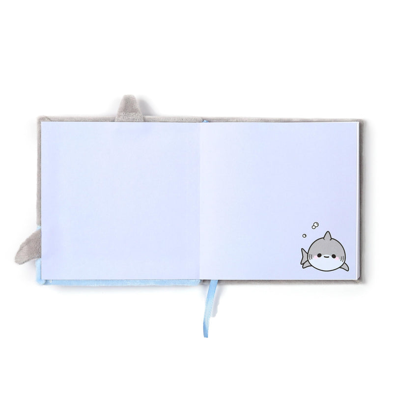 Puckator Adoramals Shark Plush Fluffies Notebook - School Teacher Student Homework Study Planner Notepad - Collage University Essentials Journals Planners - Jotter Uni Gifts Stationery Supplies