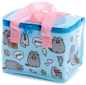 Puckator Woven Cool and Lunch Bag with Pusheen Design - Insulated Lunch Bag for Women Men Children - Lunch Box Bag for Work & School - Beach and Picnic Accessories - Childrens Lunch Box - Cool Bags