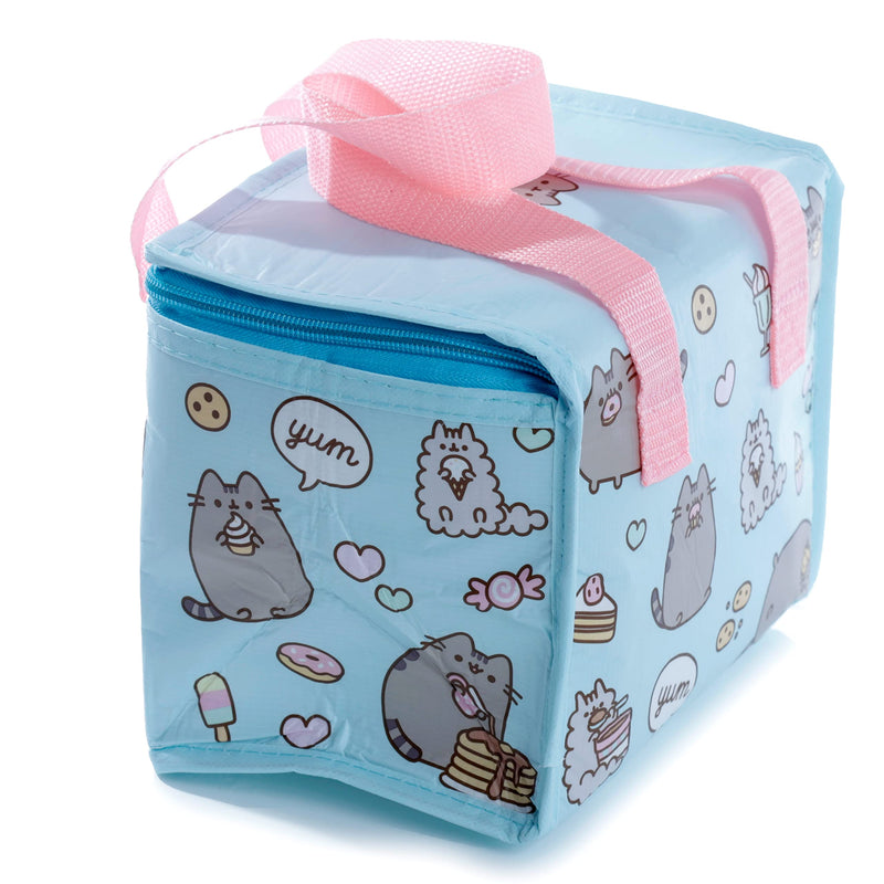 Puckator Woven Cool and Lunch Bag with Pusheen Design - Insulated Lunch Bag for Women Men Children - Lunch Box Bag for Work & School - Beach and Picnic Accessories - Childrens Lunch Box - Cool Bags