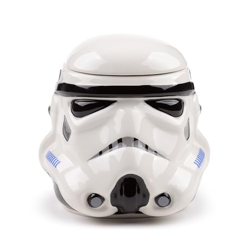 Puckator The Original Stormtrooper Helmet Ceramic Shaped Tea Coffee Mug Funny Home Accessories Cute Gifts for Girlfriend Large Mugs for Men Women Hot Drinks Cups Presents Secret Santa Gift Cup Set