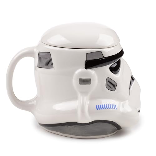 Puckator The Original Stormtrooper Helmet Ceramic Shaped Tea Coffee Mug Funny Home Accessories Cute Gifts for Girlfriend Large Mugs for Men Women Hot Drinks Cups Presents Secret Santa Gift Cup Set