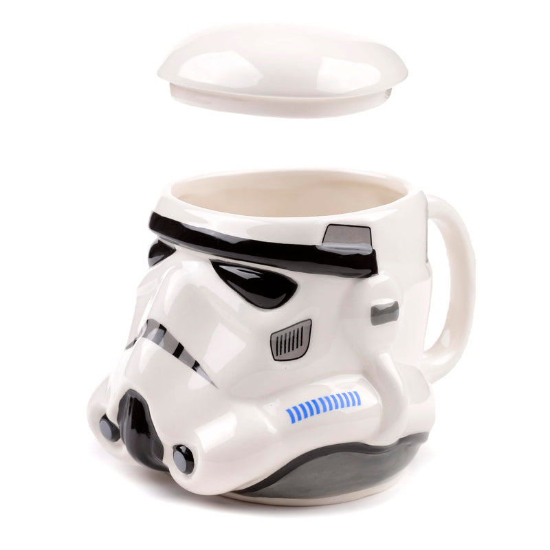 Puckator The Original Stormtrooper Helmet Ceramic Shaped Tea Coffee Mug Funny Home Accessories Cute Gifts for Girlfriend Large Mugs for Men Women Hot Drinks Cups Presents Secret Santa Gift Cup Set