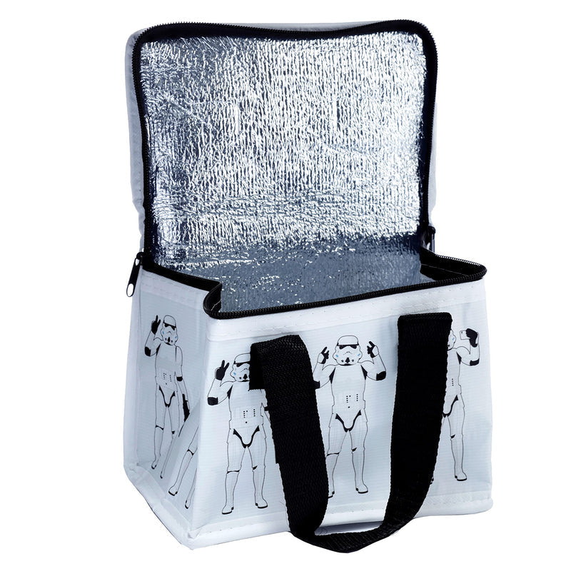 Puckator Cool Lunch Bag White The Original Stormtrooper Design Made Out of Rec' Plastic Bottles - Insulated Lunch Bag for Women Men Children Lunch Box Bag for Work & School Beach Picnic Accessories